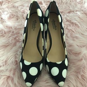 Charles David Polka Dot Heels